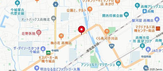 川西エンビィハイツの地図