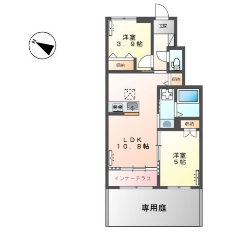 【間取り】 | ブルークラウドＢ