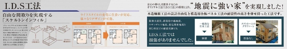 【仲介手数料無料】新築戸建　深谷市田所町4-19（全3棟）の構造・工法・仕様