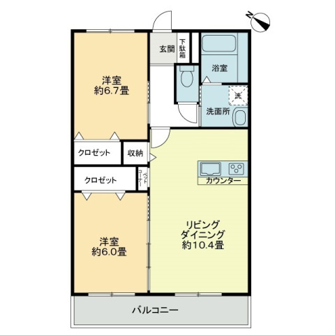 フォブール司Ⅱの間取り|間取図