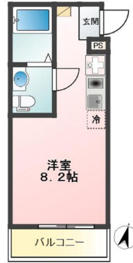 板橋区氷川町のアパートの間取り