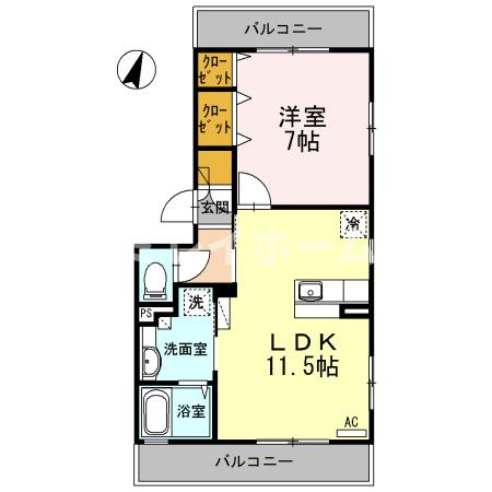 ボヌールの間取り