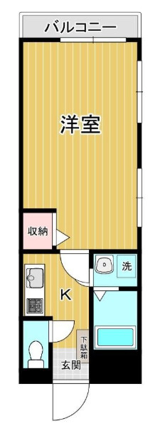 埼玉県朝霞市　コーポ富士美　の間取り