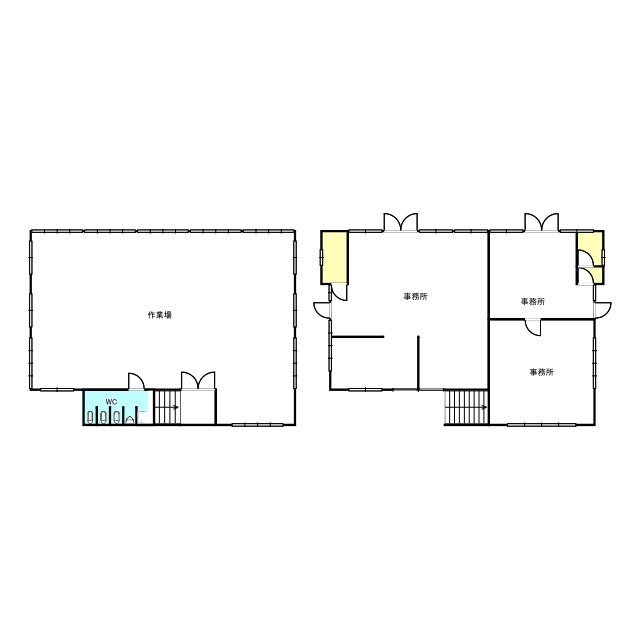 鳥取市寿町事務所の間取り