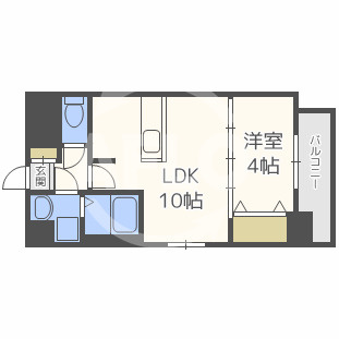 エス・キュート南森町の間取り|Precious Court南森町　間取り