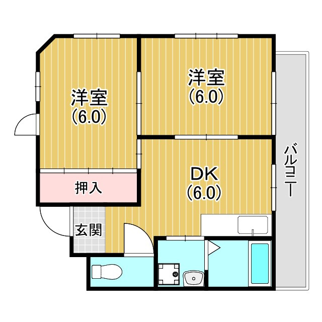 甲子園高田マンションの間取り