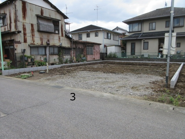 【仲介手数料無料】新築戸建　深谷市田所町4-19（全3棟）の前面道路含む現地写真
