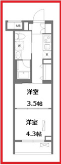 【間取り】 | アンベリール墨田Ⅱ