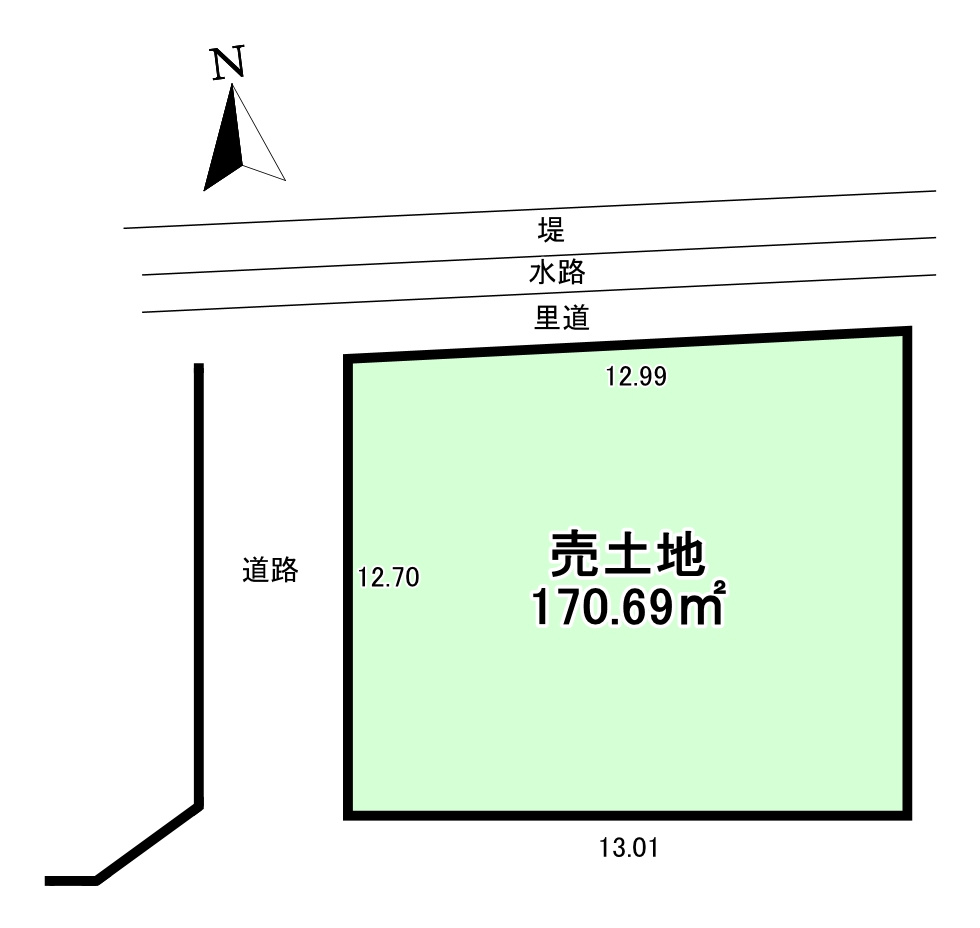 売土地　橿原市石原田町の土地図|土地面積：166.50㎡