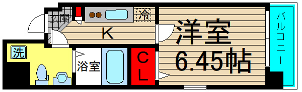 ウエンズ東心斎橋の間取り