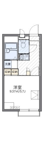 レオパレスアズールの間取り|代表的な間取のため実際の間取とは異なる場合があります