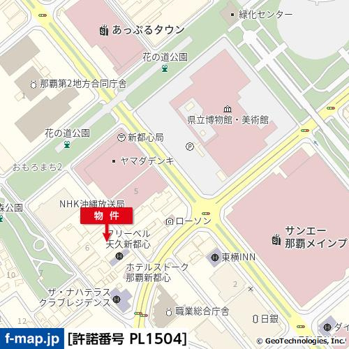 Dパーキング（おもろまち2丁目第4）の地図