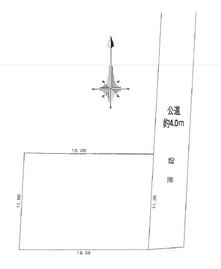 平塚市土屋　売地の土地図