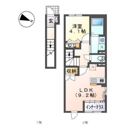 エスポワール虹の間取り