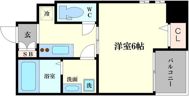 エスリード難波ステーションゲートサウステラスの間取り