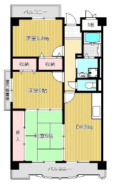 KMコートあびこ　依羅小学校区の間取り|KMコートあびこ　間取り