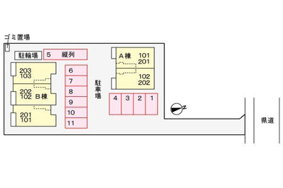 【駐車場】 | ドミールｉｎ外環余戸　Ｂ