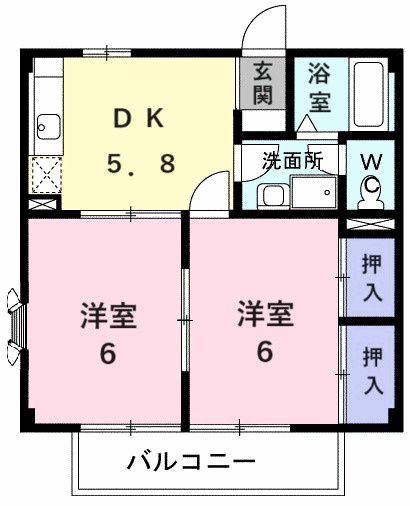 ニューシティＭＯＲＩの間取り|間取図