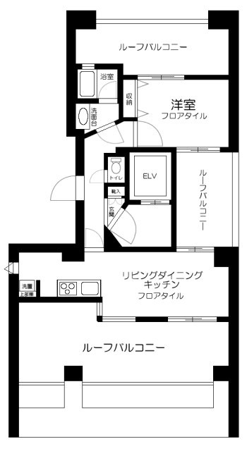 スカイコート蒲田第６の間取り