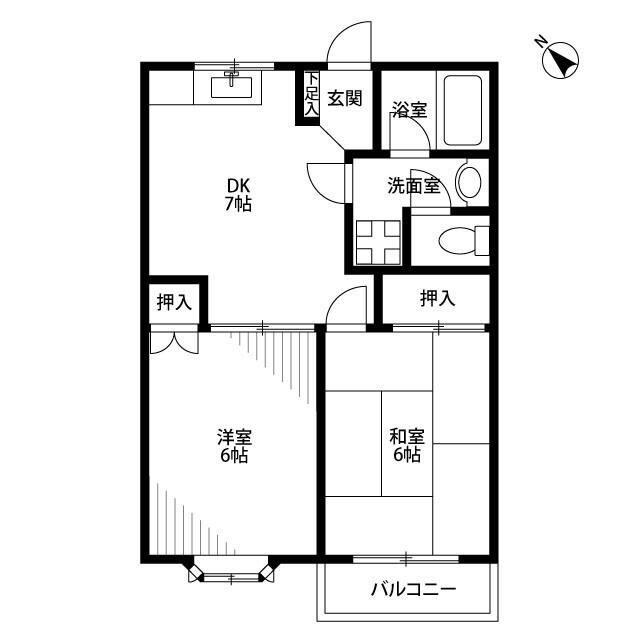 グランデロータス壱番館の間取り