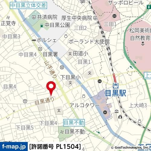 リテラス目黒三丁目の地図