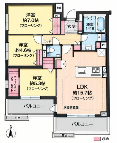 【間取り】 | アトラス国領セントラルコート