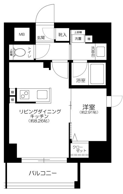 ＧＲＡＮＳＩＴＥ千代田水道橋の間取り
