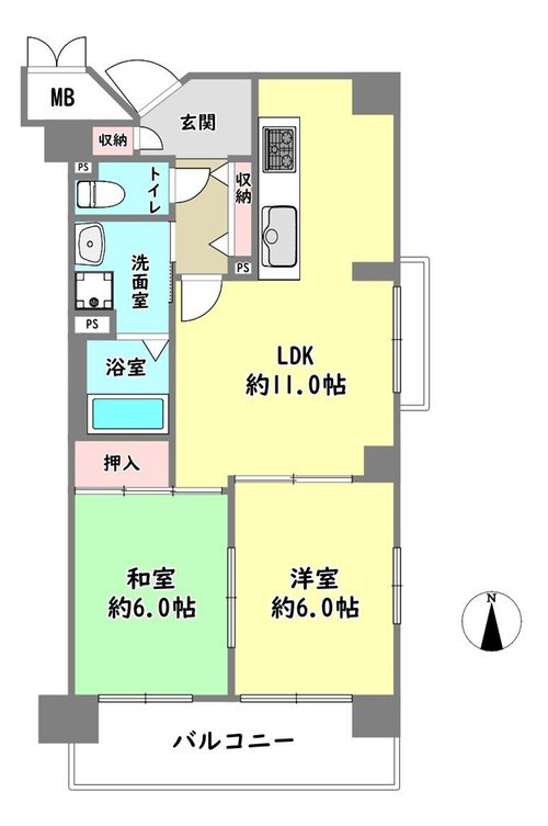パークサイド香櫨園の間取り