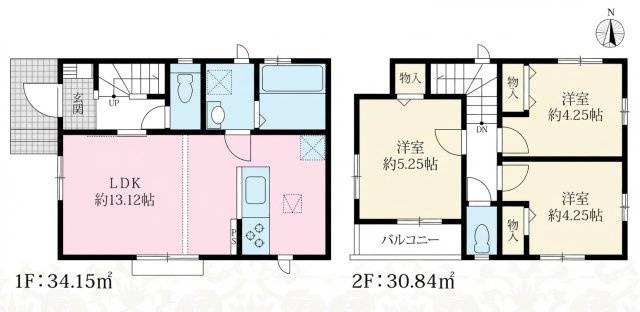 所沢市上安松・全1棟　新築一戸建　～全室2面採光～