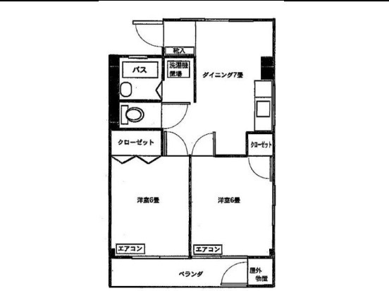 コーポ橘の間取り