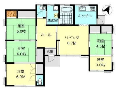 愛川町春日台5丁目　中古戸建の間取り