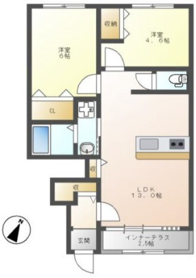 サニーコートⅢの間取り