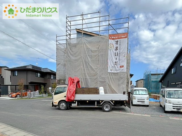 ひたちなか東石川第14　新築戸建の外観|南向きで日当たり良好(^^♪
