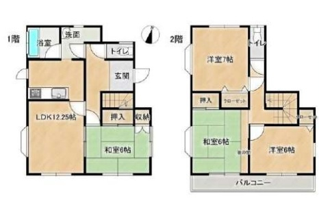 さいたま市見沼区南中丸　中古一戸建ての間取り|【全1棟・1号棟】さいたま市見沼区南中丸　中古一戸建て・4LDK・土地面積100.72m2・建物面積95.02m2
