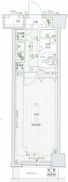 リヴシティ王子の間取り|間取りです。