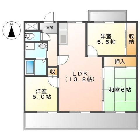 ドルチェの間取り