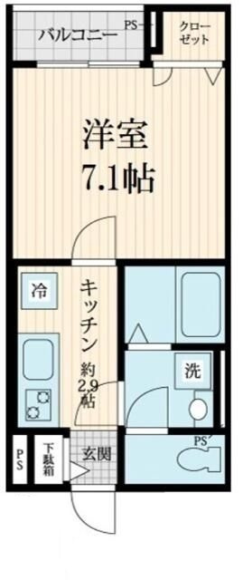 Ｖｉｌｌｅ　Ｖｉｌｌａｇｅ亀戸の間取り|間取りです。
