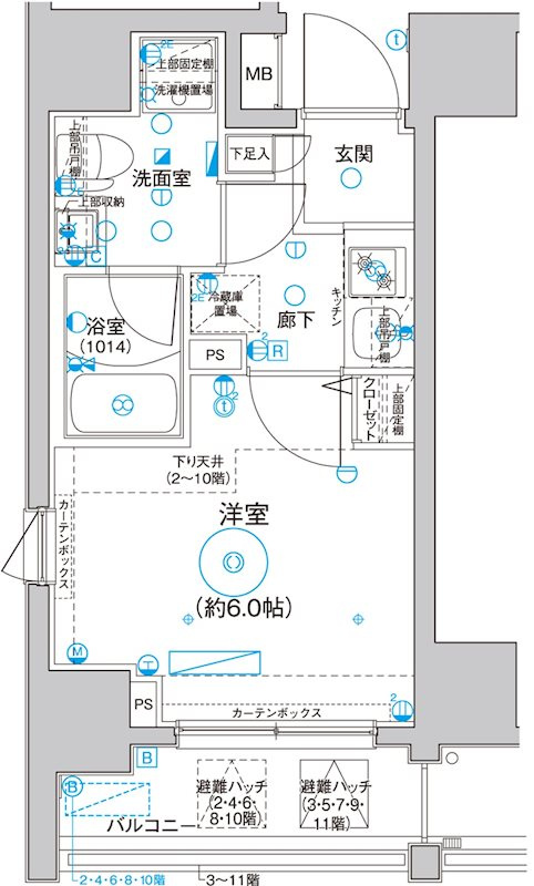 Le'a横濱サウスステージの間取り