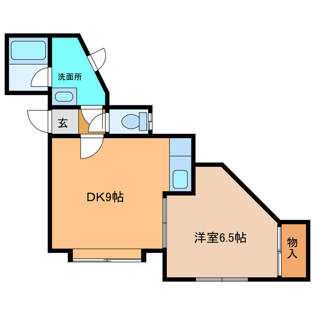 ピースフルタウンマーメイドの間取り
