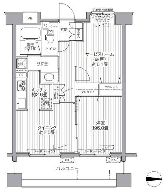 リベルタ港北の間取り