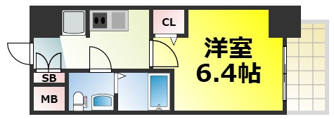 【間取り】 | エグゼ大阪DOME CITYシエル 仲介手数料無料