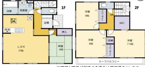 【間取り】 | 幸手市下川崎581-4　中古戸建
