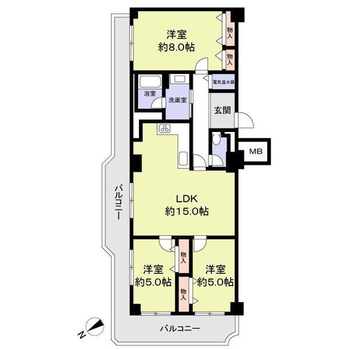 甲子園スカイハイツの間取り