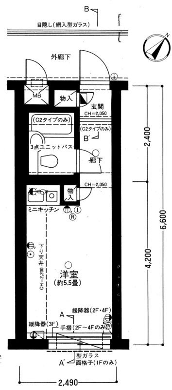 扶桑ハイツ池袋の間取り