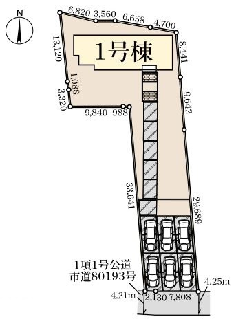 リーブルガーデン．Ｓ　熊谷久下第９　の区画図|現地区画図