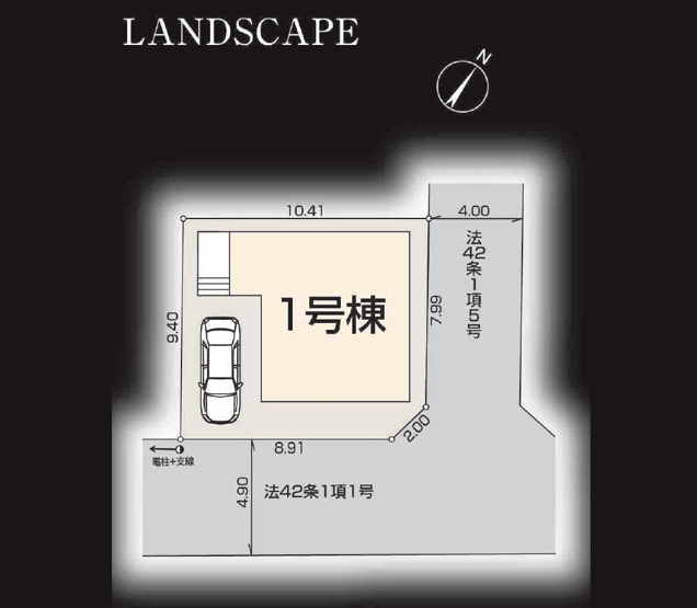 【区画図】 | ふじみ野市南台2丁目　新築一戸建住宅　限定1棟（ふじみ野店） | 南東向き道路に面した、明るく開放感ある角地。生活施設が徒歩10分圏内に揃う便利な周辺環境。