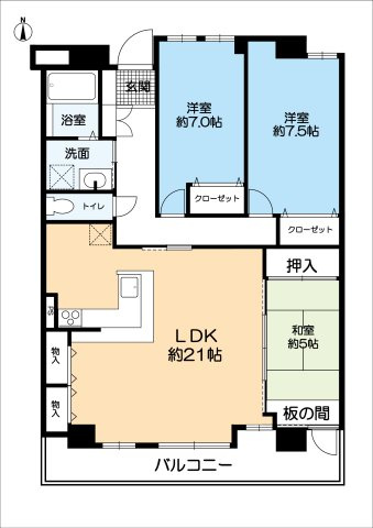 夙川グランドハイツの間取り