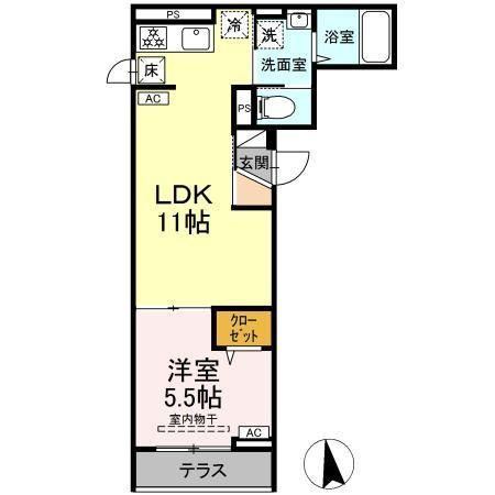 セレスティア東向島の間取り