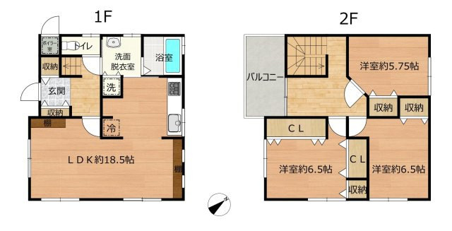 八戸市石堂1丁目の間取り