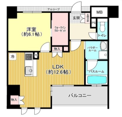 姫路市延末１丁目の中古マンションの間取り